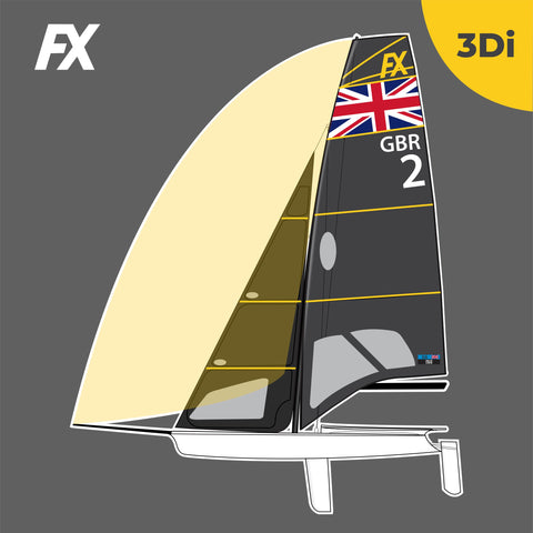 49er FX Sail Branding | 3Di