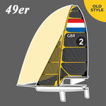 49er Sail Branding  |  Old Style