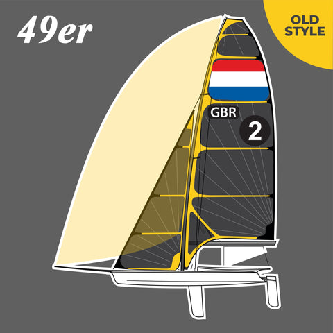 49er Sail Branding  |  Old Style