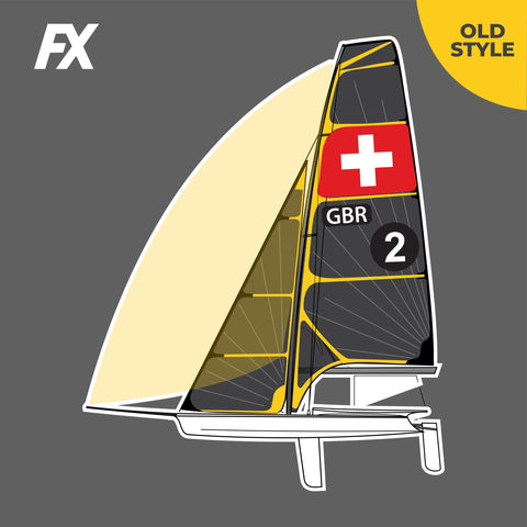 49er FX Sail Branding |  Old Style