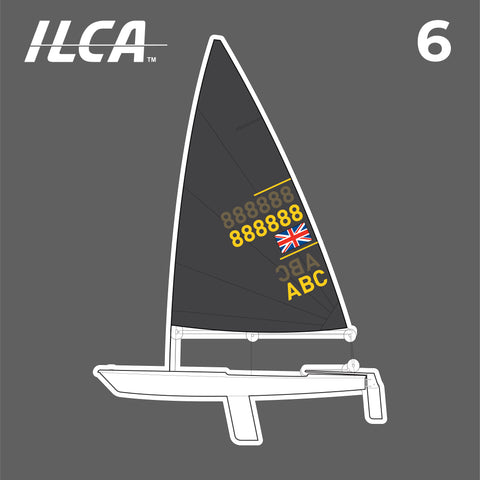 ILCA 6 Sail Branding
