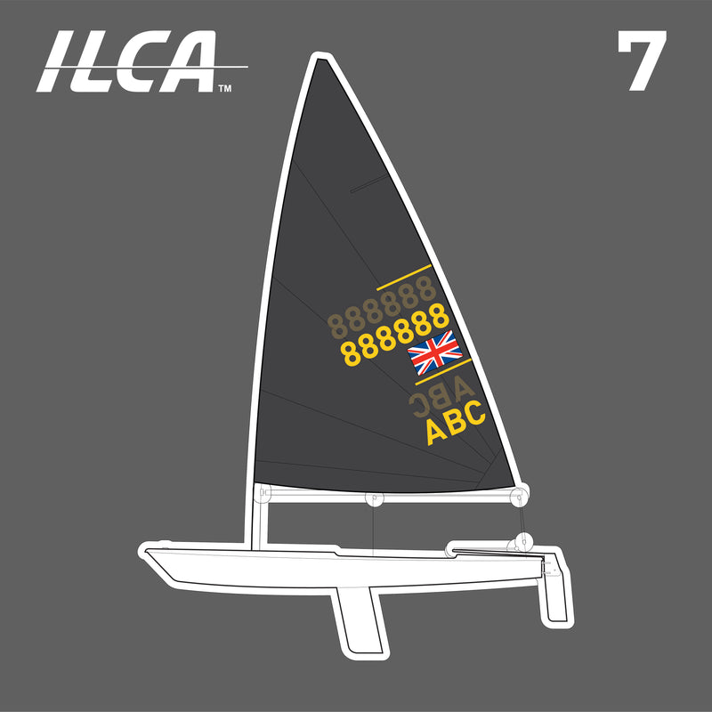 ILCA 7 Sail Branding